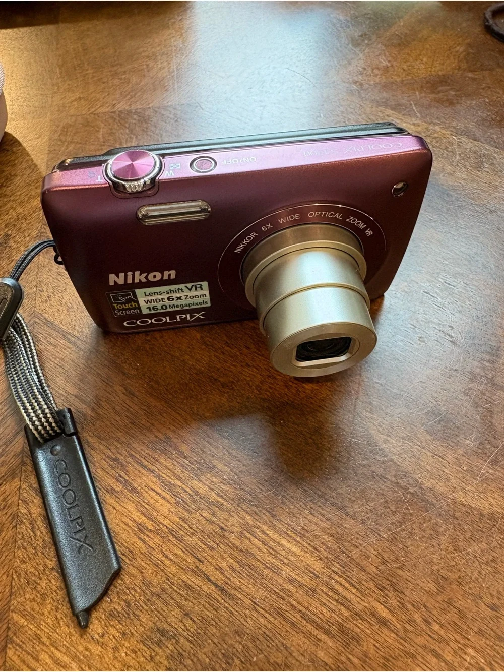 Nikon COOLPIX Compact Digital Camera in Metallic Pink